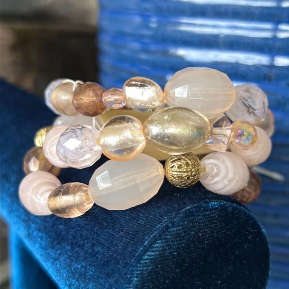 3 Strand Chunky Erica Lyons Fashion Bracelet - Picture 5 of 5